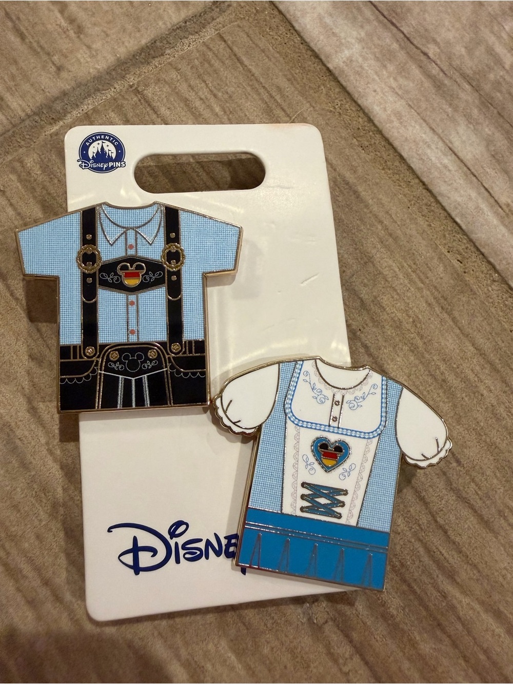 Disney Germany epcot Traditional Dirndl & Lederhosen Pin Set